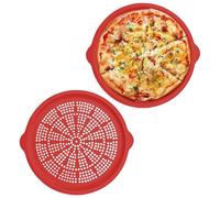 Pizza con agujeros, bandeja de pizza - Pan de cocción de pizza para horno | Resistencia a la panadería de alta temperatura para cocinas para el hogar de cocinas caseras Restaurantes al aire libre barb