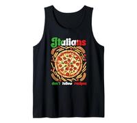Pizza con Patatas Fritas Los Italianos No Siguen Recetas Camiseta sin Mangas