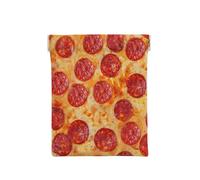 Pizza de peperoni Modelo 3D, Squeeze Top Wallet Bolsa de Almacenamiento para Mujer Monedero pequeño Bolsa de Cambio
