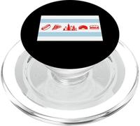 Pizza de Perro Caliente Bandera de Chicago Carne Italiana y Horizonte PopSockets PopGrip para MagSafe