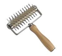 Pizza Docker - Herramienta de laminación con púas, rodillo de corteza duradero | Prevención de ampollas, Creador de textura de corteza plana con manual Pizza -Prep Rollo Para Panadería Masa Uso del
