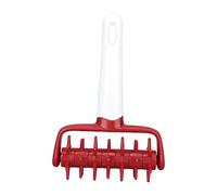 Pizza Dough Docker Roller Herramienta de cocina profesional Evite la ampolla crea una corteza perfecta para la pizza casera y la masa de pastel de plástico Durable ABS PP Material (Gris) (Rojo)