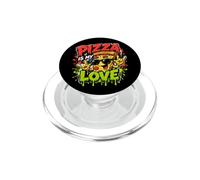 Pizza es mi Amor Comida Divertida Graffiti Art PopSockets PopGrip para MagSafe