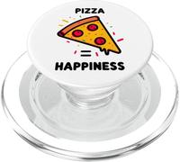Pizza = Felicidad Happy Foodie Rebanada de Pizza Comida PopSockets PopGrip para MagSafe