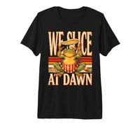 Pizza Frog We Slice At Dawn Comida Humor Camiseta Premium