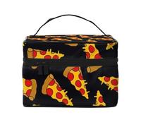 Pizza Garabato, Bolsa de Maquillaje Bolsa de cosméticos Bolsa de artículos de tocador de Viaje portátil Estuche para lápices Bolsa de artículos de tocador