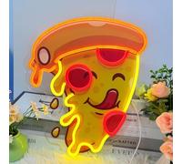 Pizza Impresión UV LED Señal de neón Acrílico Iluminar Arte Decoración de pared para Hombre Tienda de cuevas Pub Fiesta Bar Dormitorio Decoraciones de la habitación Casa Vacaciones