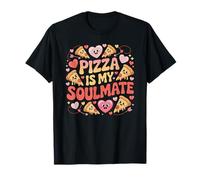 Pizza is My Soulmate Divertido Día de San Valentín Alimentos Amantes de la Comida Camiseta