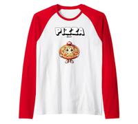 Pizza Love Peperoni Salami Margaritha Restaurante Clothing Camiseta Manga Raglan