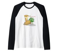 Pizza Loves Pineapple No One Would Know! Camiseta Manga Raglan