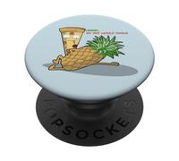 Pizza Loves Pineapple No One Would Know! PopSockets PopGrip Adhesivo
