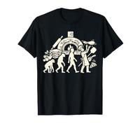 Pizza Maker Evolution Divertido Pizzeria Chef Gráfico Camiseta