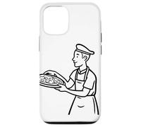 Pizza Maker Sketch Pizzaiolo para niños Carcasa para iPhone 12/12 Pro