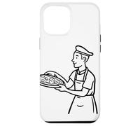 Pizza Maker Sketch Pizzaiolo para niños Carcasa para iPhone 12 Pro Max