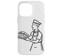 Pizza Maker Sketch Pizzaiolo para niños Carcasa para iPhone 14 Pro Max