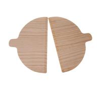 Pizza Paleta de Madera - 28cm Pine Wood Peel, Espátula de pizza semi circular para la transferencia, herramienta para hornear con mango cómodo | Pizzas de cocina que sirve a bordo estética natural