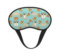 Pizza Party - Antifaz para dormir con estampado opaco, cubierta contorneada para dormir de lado, banda elástica ajustable