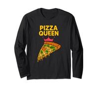 Pizza Queen, para Mujeres, niñas, Que aman la Pizza Manga Larga
