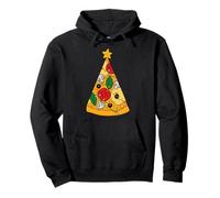 Pizza Slice Funny Christmas Tree Family Food Pizza Lover Sudadera con Capucha
