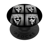 Pizza Slice in Sunglasses Funny Photobooth Food Pizza Selfie PopSockets PopGrip Adhesivo