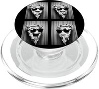 Pizza Slice in Sunglasses Funny Photobooth Food Pizza Selfie PopSockets PopGrip para MagSafe