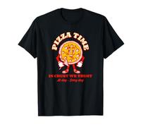 Pizza Time - In Crust We Trust (gráfico Divertido) Camiseta