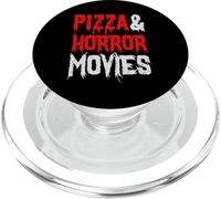 Pizza y películas de Terror - Amante Divertido de la película de Terror PopSockets PopGrip para MagSafe
