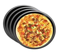 Pizzapfanne ausJasfyee Pizzablech, 18 cm Pizzable Redonda, Resistencia a Alta Temperatura 230 ℃ Bandeja para pizza, Bandeja para pizza Escenas aplicables: cocina, restaurante, fiesta, etc. Acero al