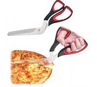 Pizzaschere, Pizza Cutter,Pizzaschneider mit Griff,Pizzaschere Pizzaschneider, Küchenere Pizzamesser Edelstahl Scharfe Schere Schneidemesser Pizza Cutter Schneider Messer