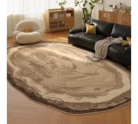 PIZZZENO Alfombras de Estilo Retro para Dormitorio, Formas Irregulares, decoración de Sala de Estar, Alfombra Gruesa de Felpa, Alfombra de Suelo, Suave y esponjosa, para Estudio, M, 100 x 160 cm