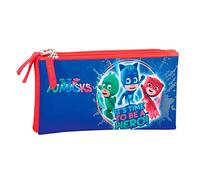 PJ Masks Estuche portatodo Triple 3 Cremalleras Escolar