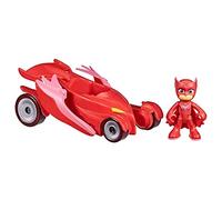PJ Masks F2133 Deluxe Vehicle Preschool Toy, Owl Glider Car with Owlette Action Figure for Kids Ages 3 and Up, Black