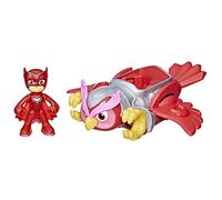 PJ Masks Animal Power, vehículo Pyja-Destrier Deluxe de Gluglu, Juguete Preescolar con Figura de Gluglu, a Partir de 3 años F5342, Multicolor