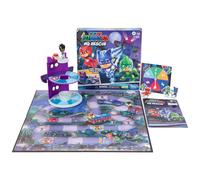 PJ Masks Hasbro Gaming HQ Rescue Juego de mesa para ni os Juegos preescolares Carrera para detener a Romeo Incluye torre de pl stico 3D Juegos pa