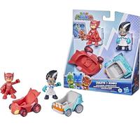 PJ Masks Hasbro - Juego de 2 vehículos y 2 Figuras para niños a Partir de 3 años