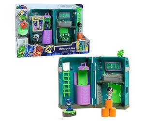 PJ Masks JP JPL95705 Flair Night Time Micros Romeo's Lair Playset, Multicolor