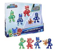 PJ Masks Juego de Figuras de acción Que Brillan en la Oscuridad, misión Nocturna, Juguetes preescolares para niños a Partir de 3 años
