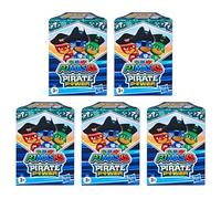 PJ Masks - Juego de figuras de juego articuladas y accesorios, 5 cajas ciegas piratas