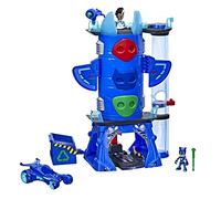 PJ Masks Juguete para niños en Edad Preescolar Deluxe Battle HQ, Set de cuartel General con 2 Figuras de acción y vehículo para niños a Partir de 3 años