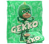 PJ Masks Kids Blanket, 152 x 127 cm Gekko Character Silky Touch Super Soft Throw Blanket