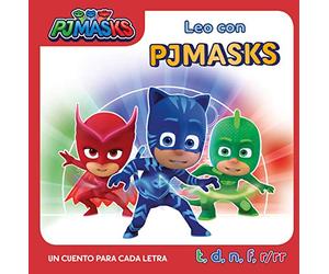 PJ Masks. Lectoescritura - Leo con PJ Masks. Un cuento para cada letra: t, d, n, f, r/rr (Cuentos infantiles)
