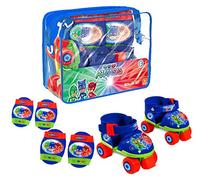 Pj Masks MD-18475 Set Patines y Protecciones, Multicolor, Talla Ajustable