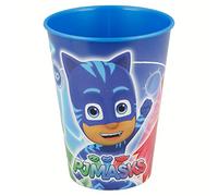 Pj Masks P.J.Masks Vaso plastico (STOR 01907), Estampado, Color Azul y Rojo, 1 Unidad (Paquete de 1)