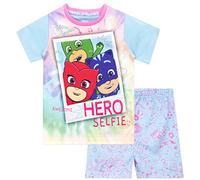 PJ Masks Pijamas de Manga Corta para niñas Multicolor 6-7 Años