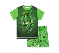PJ Masks Pijamas de Manga Corta para niños Gekko Verde 3-4 Años