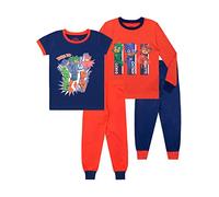 PJ Masks Pijamas Paquete de 2 para niños niños Gatuno Gekko Buhíta Ajuste Ceñido Multicolor 2-3 Años