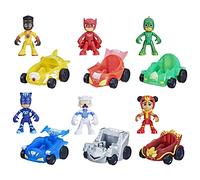 PJ Masks - PJ Power Heroes - Racer Collection - Juguete Preescolar con 6 Figuras de acción y 6 vehículos - A Partir de 3 años, Exclusivo en Amazon