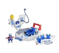 PJ Masks Power Heroes - Base de Operaciones PJ Power - Set de Juego Coche y Figura - Juguetes niños y niñas