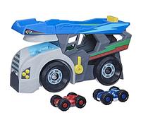 PJ Masks Power Heroes - Vehículo Transportador - Set de Juego con camión y Dos Coches Duo Racers - Juguete para niños y niñas