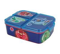 Pj Masks | Sandwichera Con 3 Compartimentos Para Niños - Lonchera Infantil - Porta Merienda - Fiambrera Decorada